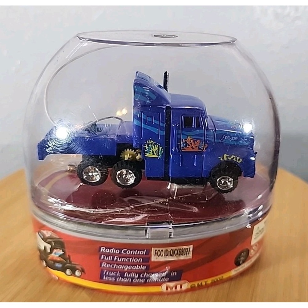 RARE M.T. Mini Semi Truck RC Rechargeable 27 MHz 5, 2002‎  Blue NIB